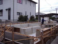 基礎工事中