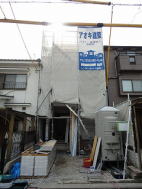 サイディング工事中